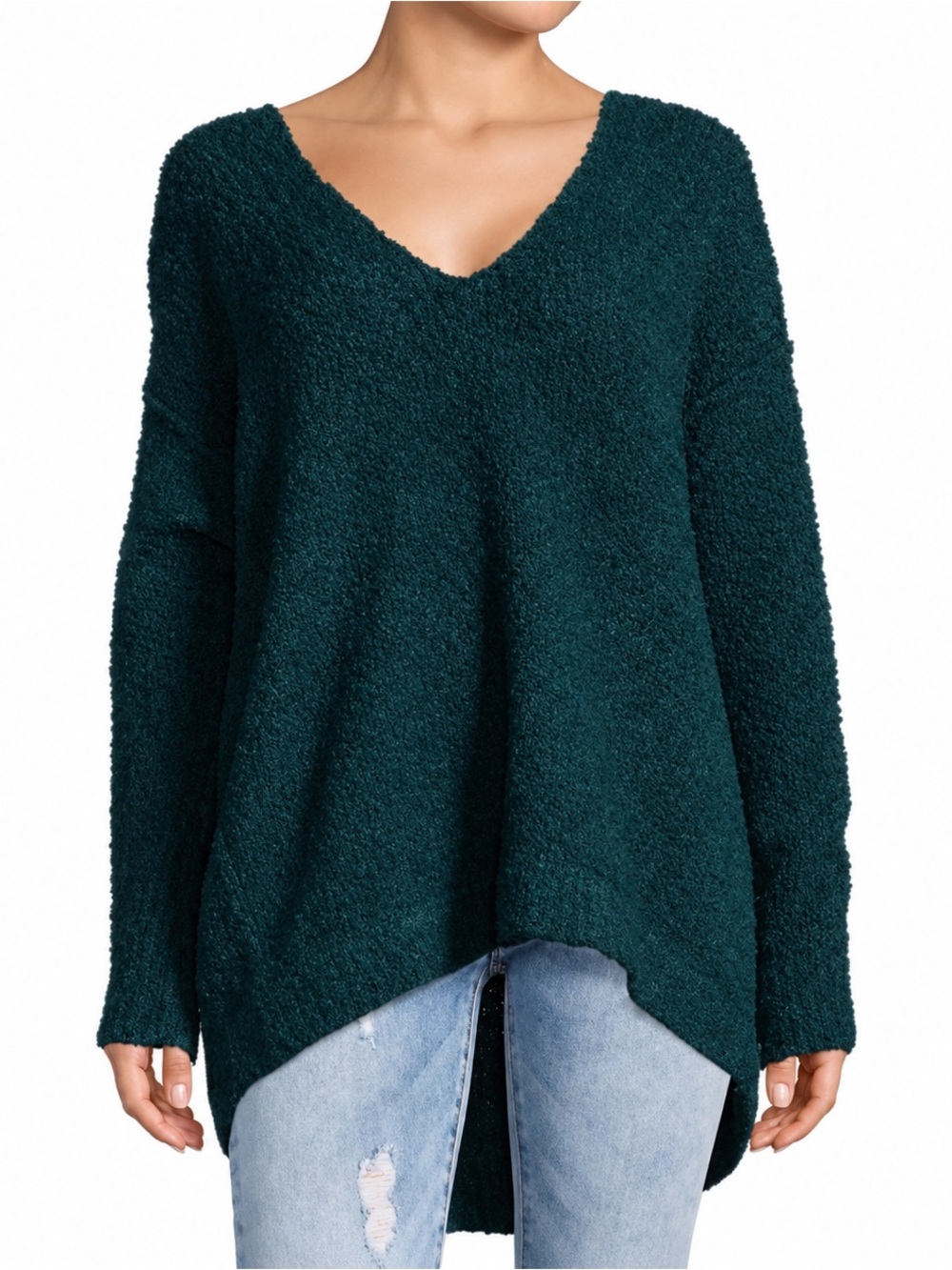 Free People Lofty V-Neck Sweater